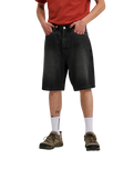The Santa Cruz Mens Big Walkshorts in Washed Black