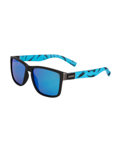 The Santa Cruz Mens Lucien Sunglasses in Black & Screaming Blue
