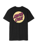 The Santa Cruz Mens Wagon Dot Chest T-Shirt in Black