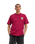 The Santa Cruz Mens Flaming Dice Dot T-Shirt in Burgundy