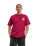 The Santa Cruz Mens Flaming Dice Dot T-Shirt in Burgundy