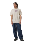 The Santa Cruz Mens Roskopp Dissect Strip T-Shirt in Unbleached Cotton