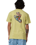 The Santa Cruz Mens Collage Hand T-Shirt in Faded Khaki