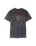 The Santa Cruz Mens Out Of Time Front T-Shirt in Black Acid Wash