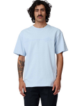 The Santa Cruz Mens Tonal Opus Dot Stripe T-Shirt in Fresh Blue