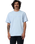 The Santa Cruz Mens Tonal Opus Dot Stripe T-Shirt in Fresh Blue