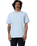 The Santa Cruz Mens Tonal Opus Dot Stripe T-Shirt in Fresh Blue