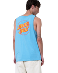 Partial Dot Vest in Pacific Blue