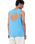 Partial Dot Vest in Pacific Blue