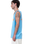 Partial Dot Vest in Pacific Blue