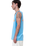 Partial Dot Vest in Pacific Blue