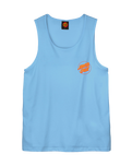 Partial Dot Vest in Pacific Blue