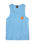 Partial Dot Vest in Pacific Blue