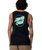 The Santa Cruz Mens Partial Dot Vest in Black & Mint
