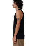 The Santa Cruz Mens Partial Dot Vest in Black & Mint