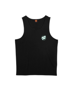 The Santa Cruz Mens Partial Dot Vest in Black & Mint