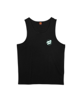 The Santa Cruz Mens Partial Dot Vest in Black & Mint