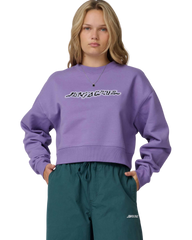 The Santa Cruz Womens Kelp Strip Sweatshirt in Purple Haze