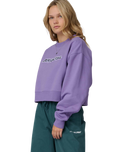 The Santa Cruz Womens Kelp Strip Sweatshirt in Purple Haze