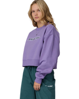 The Santa Cruz Womens Kelp Strip Sweatshirt in Purple Haze