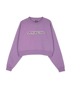 The Santa Cruz Womens Kelp Strip Sweatshirt in Purple Haze