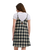 The Santa Cruz Womens Sundance Skater Dress in Navy & Green Check