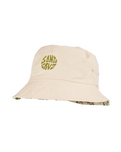 The Santa Cruz Womens Sun Daze Reversible Bucket Hat in Green Sun Daze & Off White