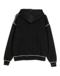 Moon Dot Reflection Hoodie in Black Acid Wash