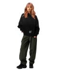 The Santa Cruz Womens Imprint Moon Dot Hoodie in Black Wash