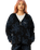 The Santa Cruz Womens Homebody Fleece Jacket in Black Daisy