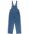 The Santa Cruz Womens Classic Label Dungarees in Blue Wave Check