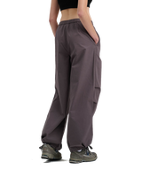 The Santa Cruz Womens Strip Parachute Trousers in Slate Grey