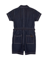 The Santa Cruz Womens Line Up Utility Playsuit in Dark Denim