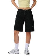 Split Sun Walkshorts in Black Wash Check