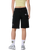 Split Sun Walkshorts in Black Wash Check