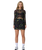 Strip Digi Mesh Mini Skirt in Starfish Repeat