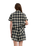 The Santa Cruz Womens Classic Check Crop Shirt in Navy & Green