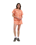 The Santa Cruz Womens Take A Trip Shirt in Apricot Trip Repeat