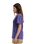 The Santa Cruz Womens Check Outline Ringed Dot T-Shirt in Future Dusk