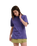 The Santa Cruz Womens Check Outline Ringed Dot T-Shirt in Future Dusk
