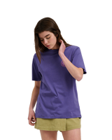 The Santa Cruz Womens Check Outline Ringed Dot T-Shirt in Future Dusk