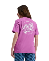 The Santa Cruz Womens Partial Dot T-Shirt in Hyper Violet