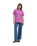 The Santa Cruz Womens Partial Dot T-Shirt in Hyper Violet
