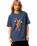 The Santa Cruz Womens Night Critter T-Shirt in Heritage Blue