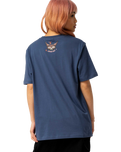 The Santa Cruz Womens Night Critter T-Shirt in Heritage Blue