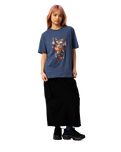 The Santa Cruz Womens Night Critter T-Shirt in Heritage Blue