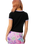 The Santa Cruz Womens Night Critter Mini T-Shirt in Black