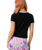 The Santa Cruz Womens Night Critter Mini T-Shirt in Black