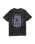Sun Stamp Script T-Shirt in Charcoal Acid Wash