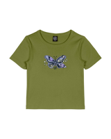 Galaxy Butterfly T-Shirt in Pesto